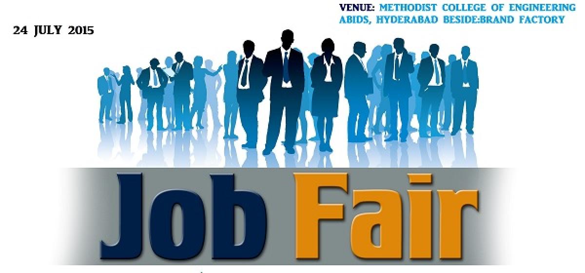 Methodist college Job Mela  drawing good response